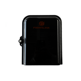 Caja terminal montada en pared de 8 núcleos material ABS color negro. Incluye adatpadores SC APC - Fibralink